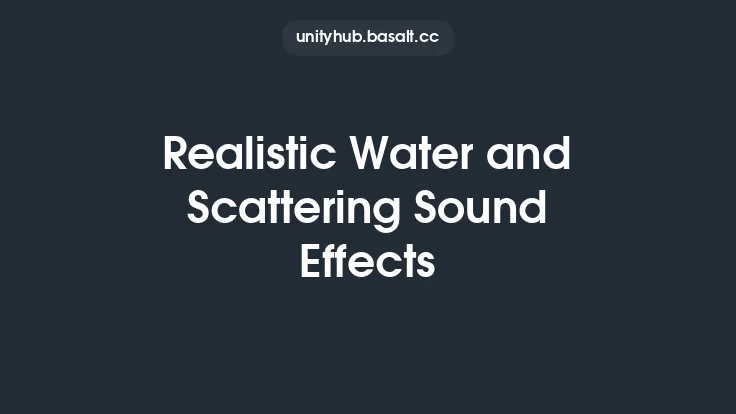 Realistic Water and Scattering Sound Effects Thumbnail