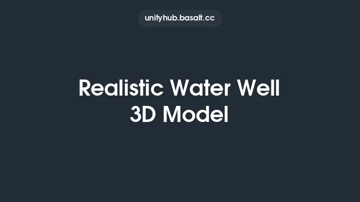 Realistic Water Well 3D Model Thumbnail