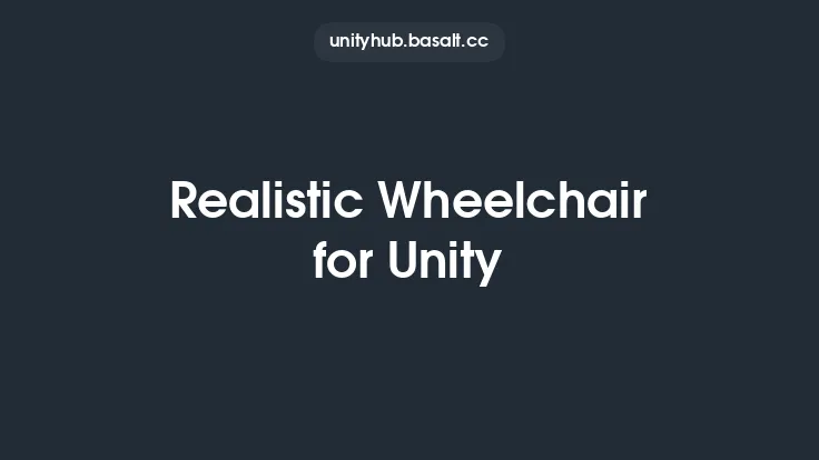 Realistic Wheelchair for Unity Thumbnail