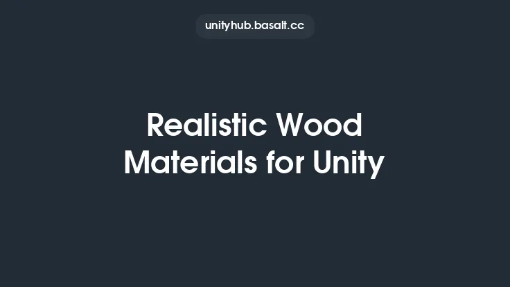 Realistic Wood Materials for Unity Thumbnail