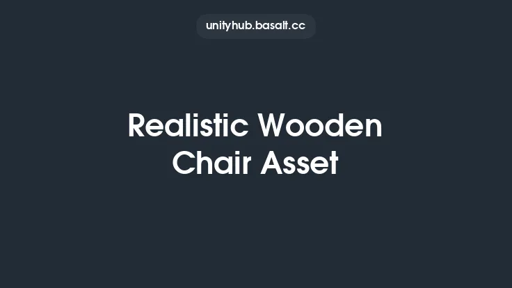 Realistic Wooden Chair Asset Thumbnail