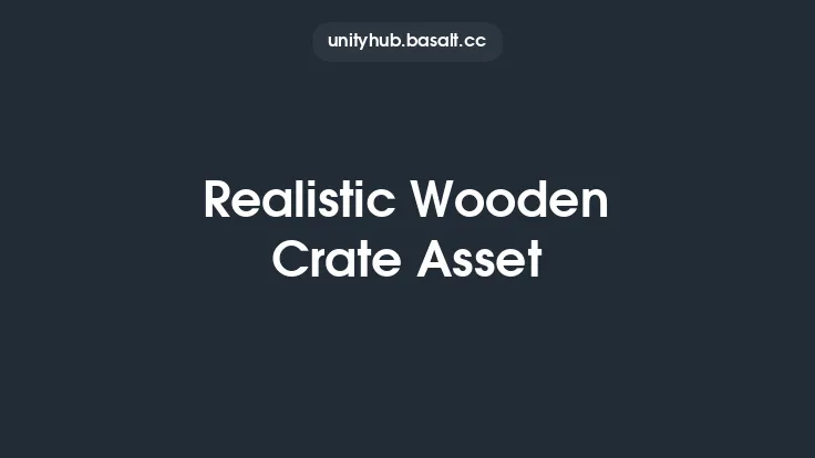 Realistic Wooden Crate Asset Thumbnail