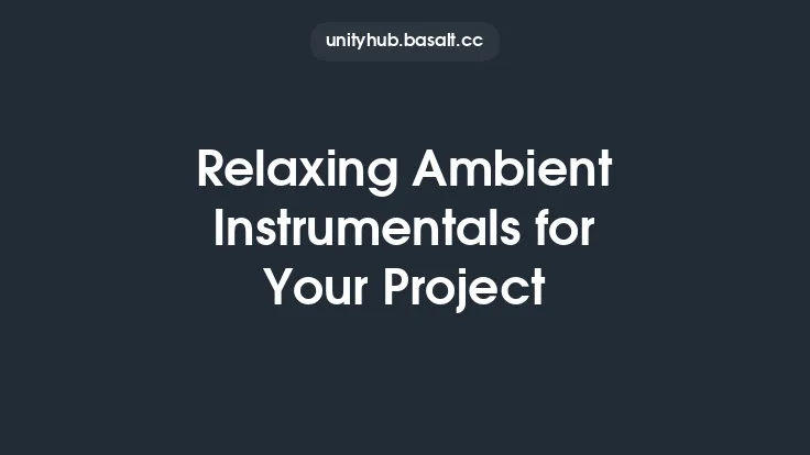 Relaxing Ambient Instrumentals for Your Project Thumbnail