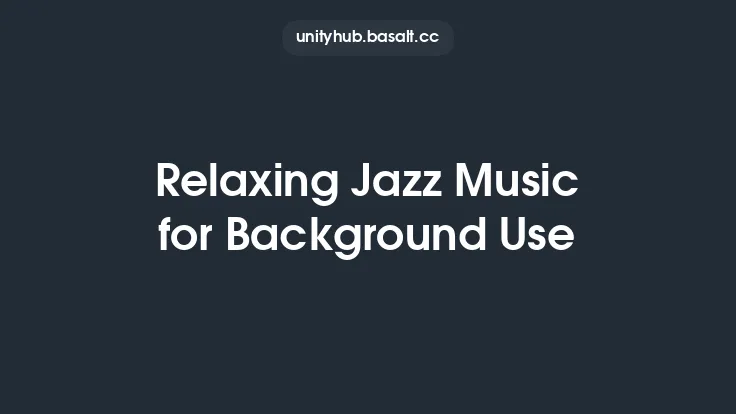Relaxing Jazz Music for Background Use Thumbnail
