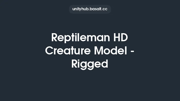 Reptileman HD Creature Model - Rigged Thumbnail
