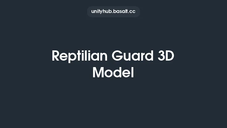 Reptilian Guard 3D Model Thumbnail