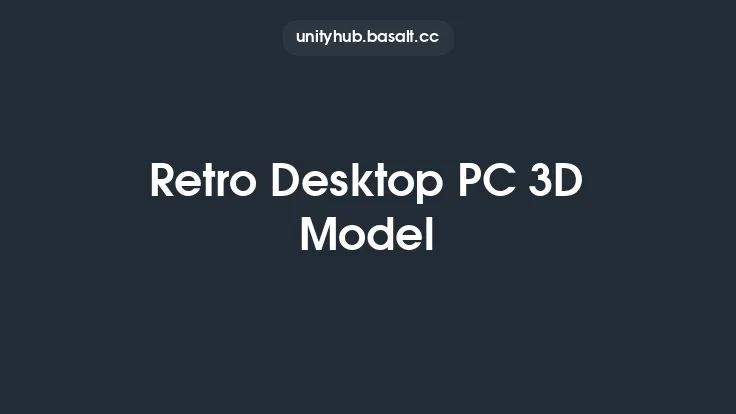 Retro Desktop PC 3D Model Thumbnail
