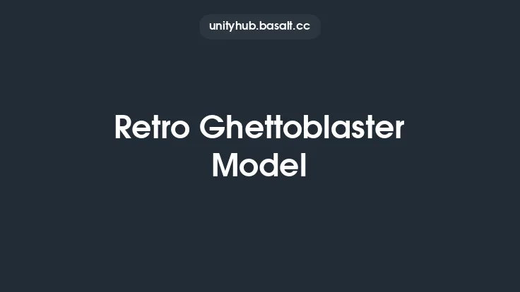 Retro Ghettoblaster Model Thumbnail