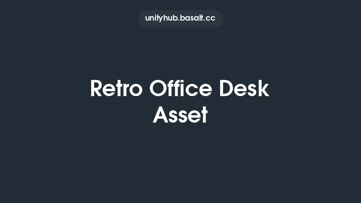 Retro Office Desk Asset Thumbnail