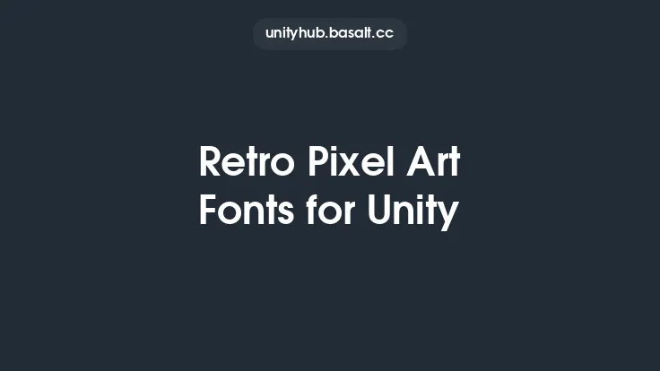 Retro Pixel Art Fonts for Unity Thumbnail