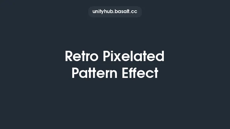 Retro Pixelated Pattern Effect Thumbnail