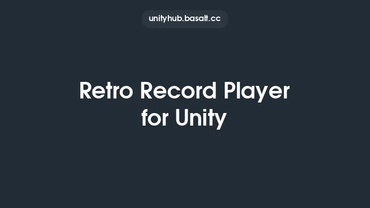Retro Record Player for Unity Thumbnail