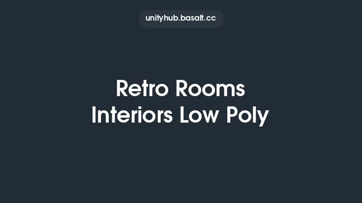 Retro Rooms Interiors Low Poly Thumbnail
