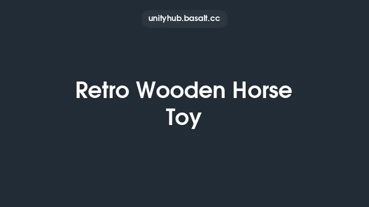 Retro Wooden Horse Toy Thumbnail