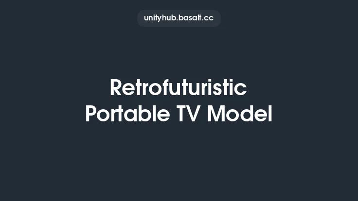 Retrofuturistic Portable TV Model Thumbnail
