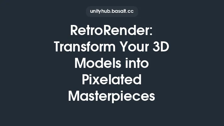 RetroRender: Transform Your 3D Models into Pixelated Masterpieces Thumbnail