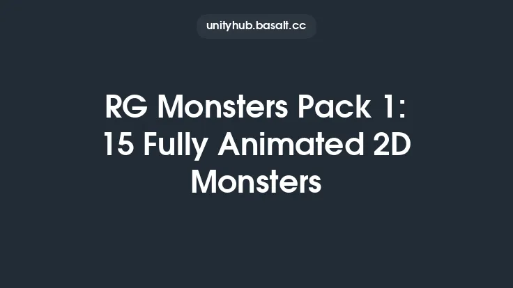 RG Monsters Pack 1: 15 Fully Animated 2D Monsters Thumbnail
