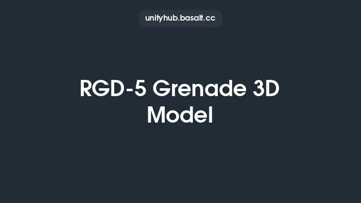 RGD-5 Grenade 3D Model Thumbnail