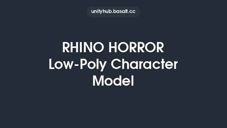 RHINO HORROR Low-Poly Character Model Thumbnail