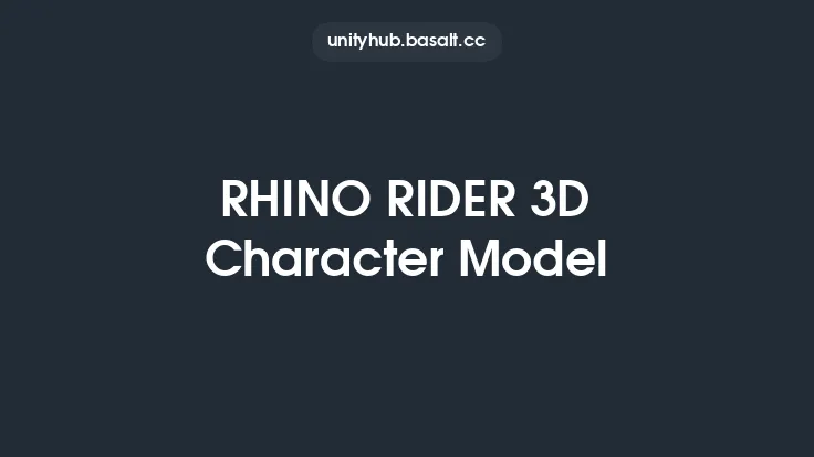 RHINO RIDER 3D Character Model Thumbnail
