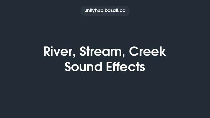 River, Stream, Creek Sound Effects Thumbnail