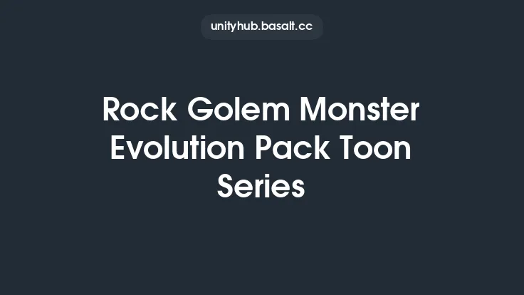 Rock Golem Monster Evolution Pack Toon Series Thumbnail