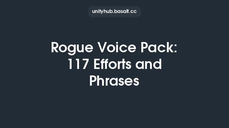 Rogue Voice Pack: 117 Efforts and Phrases Thumbnail