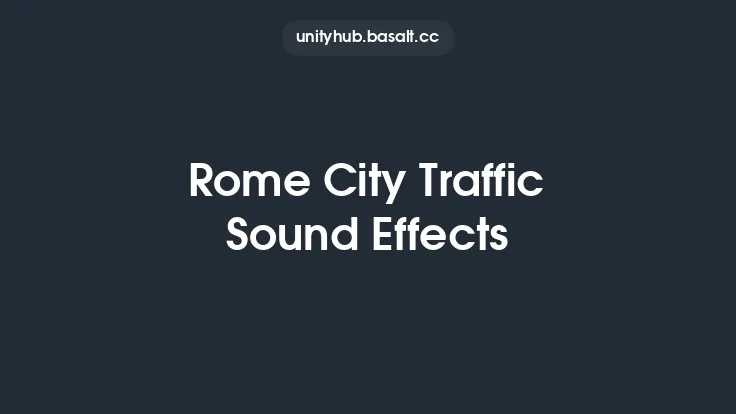 Rome City Traffic Sound Effects Thumbnail