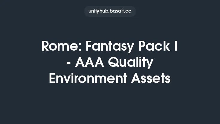 Rome: Fantasy Pack I - AAA Quality Environment Assets Thumbnail