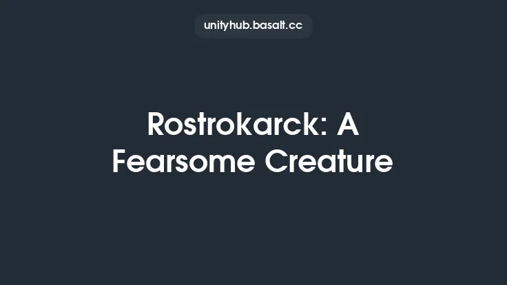 Rostrokarck: A Fearsome Creature Thumbnail