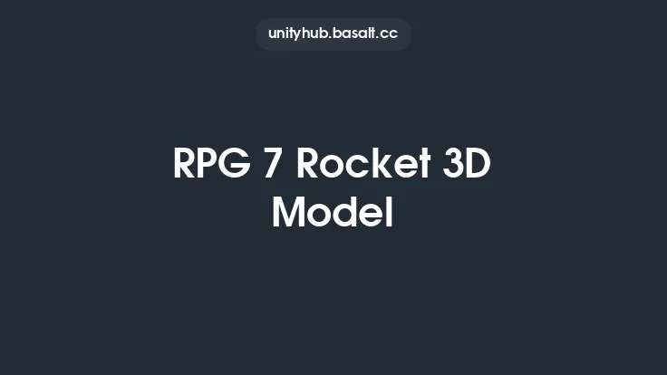 RPG 7 Rocket 3D Model Thumbnail