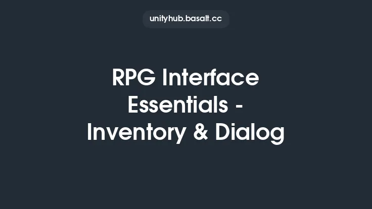 RPG Interface Essentials - Inventory & Dialog Thumbnail