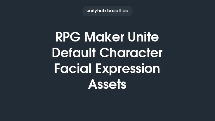 RPG Maker Unite Default Character Facial Expression Assets Thumbnail
