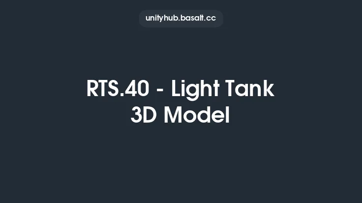 RTS.40 - Light Tank 3D Model Thumbnail