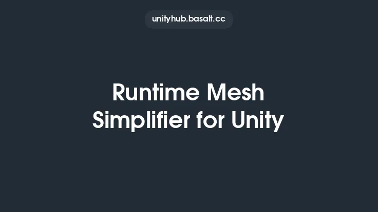 Runtime Mesh Simplifier for Unity Thumbnail