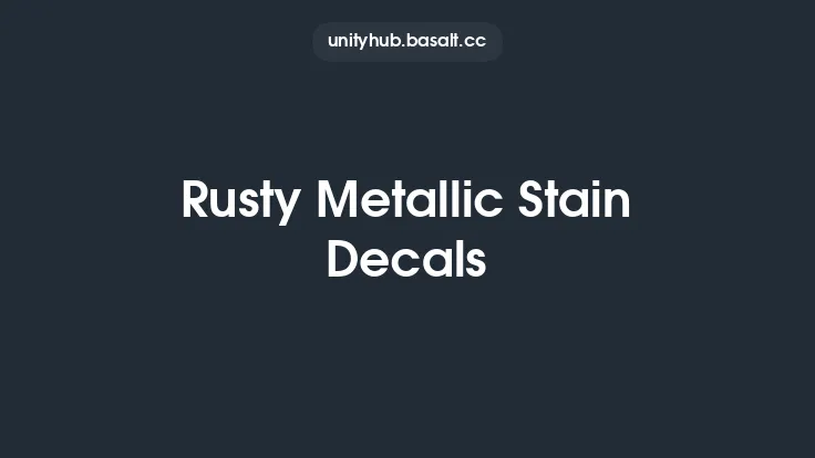 Rusty Metallic Stain Decals Thumbnail