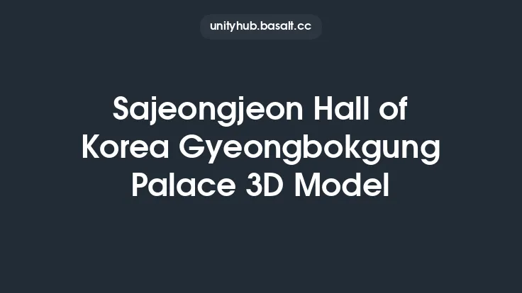 Sajeongjeon Hall of Korea Gyeongbokgung Palace 3D Model Thumbnail