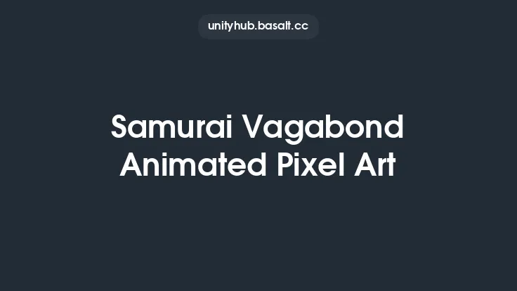Samurai Vagabond Animated Pixel Art Thumbnail