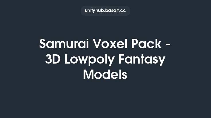 Samurai Voxel Pack - 3D Lowpoly Fantasy Models Thumbnail