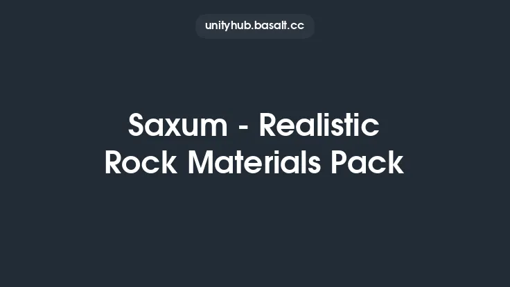 Saxum - Realistic Rock Materials Pack Thumbnail