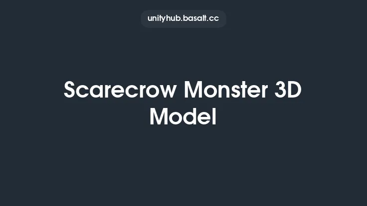Scarecrow Monster 3D Model Thumbnail