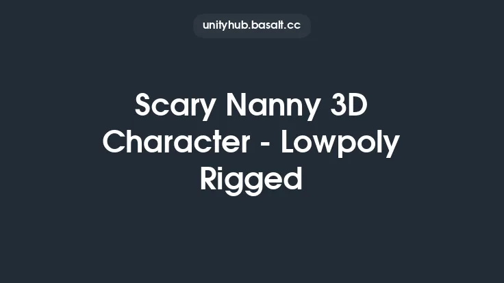 Scary Nanny 3D Character - Lowpoly Rigged Thumbnail