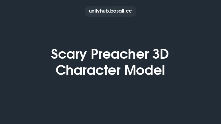 Scary Preacher 3D Character Model Thumbnail