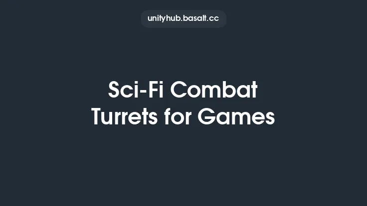 Sci-Fi Combat Turrets for Games Thumbnail
