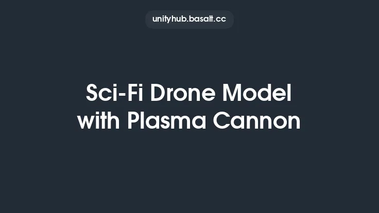 Sci-Fi Drone Model with Plasma Cannon Thumbnail