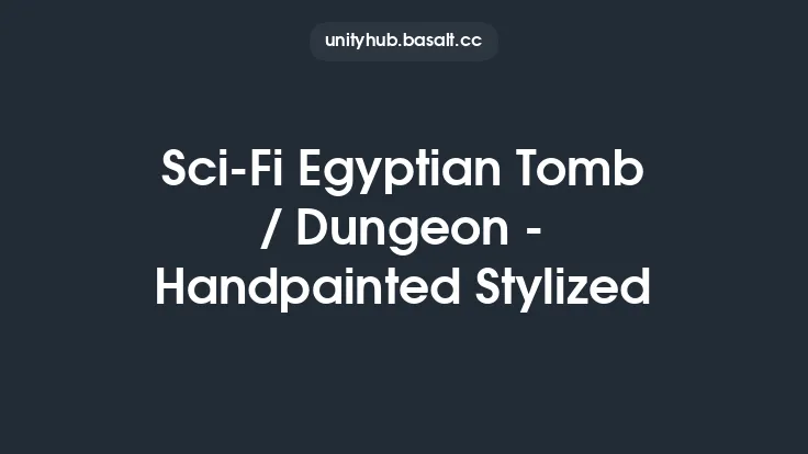 Sci-Fi Egyptian Tomb / Dungeon - Handpainted Stylized Thumbnail