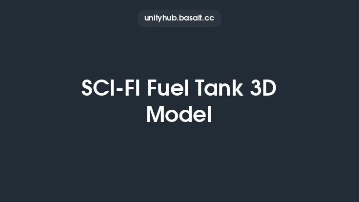 SCI-FI Fuel Tank 3D Model Thumbnail