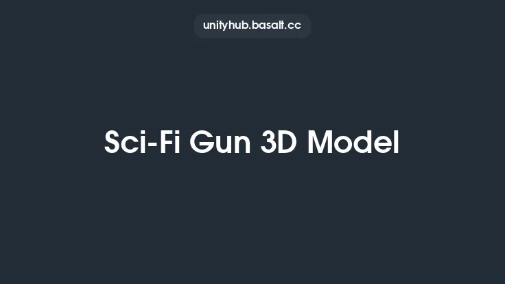 Sci-Fi Gun 3D Model Thumbnail