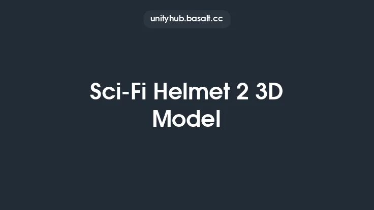 Sci-Fi Helmet 2 3D Model Thumbnail