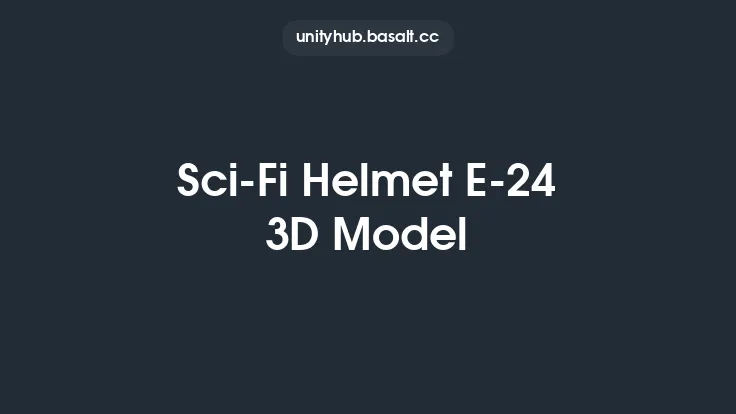 Sci-Fi Helmet E-24 3D Model Thumbnail